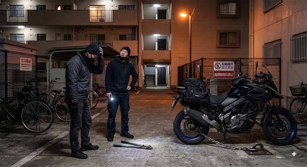 バイク盗難を阻止するためには地球ロックしよう