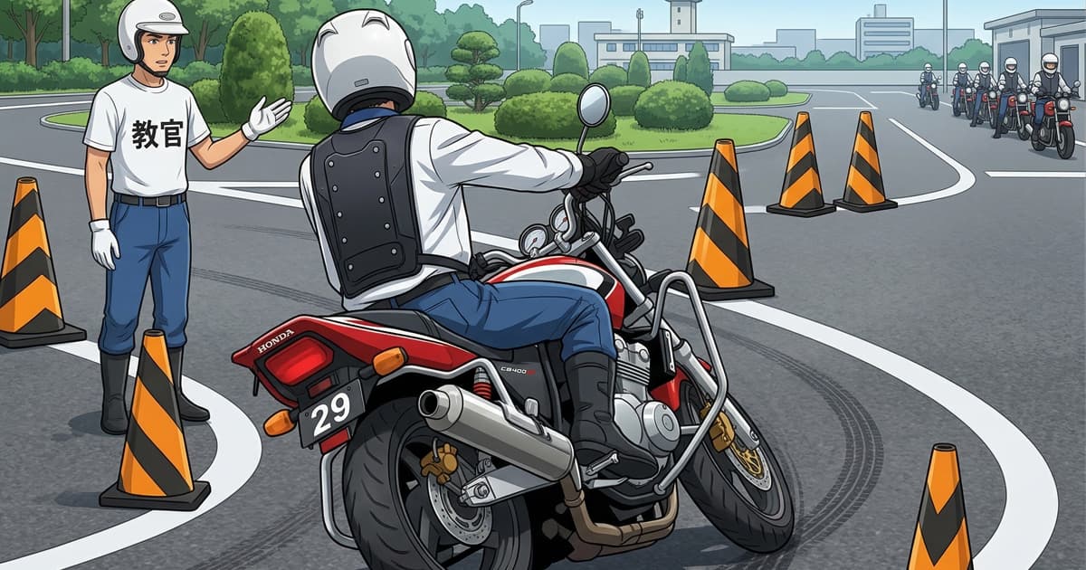二輪免許｜カーブの安全走行・急制動・回避