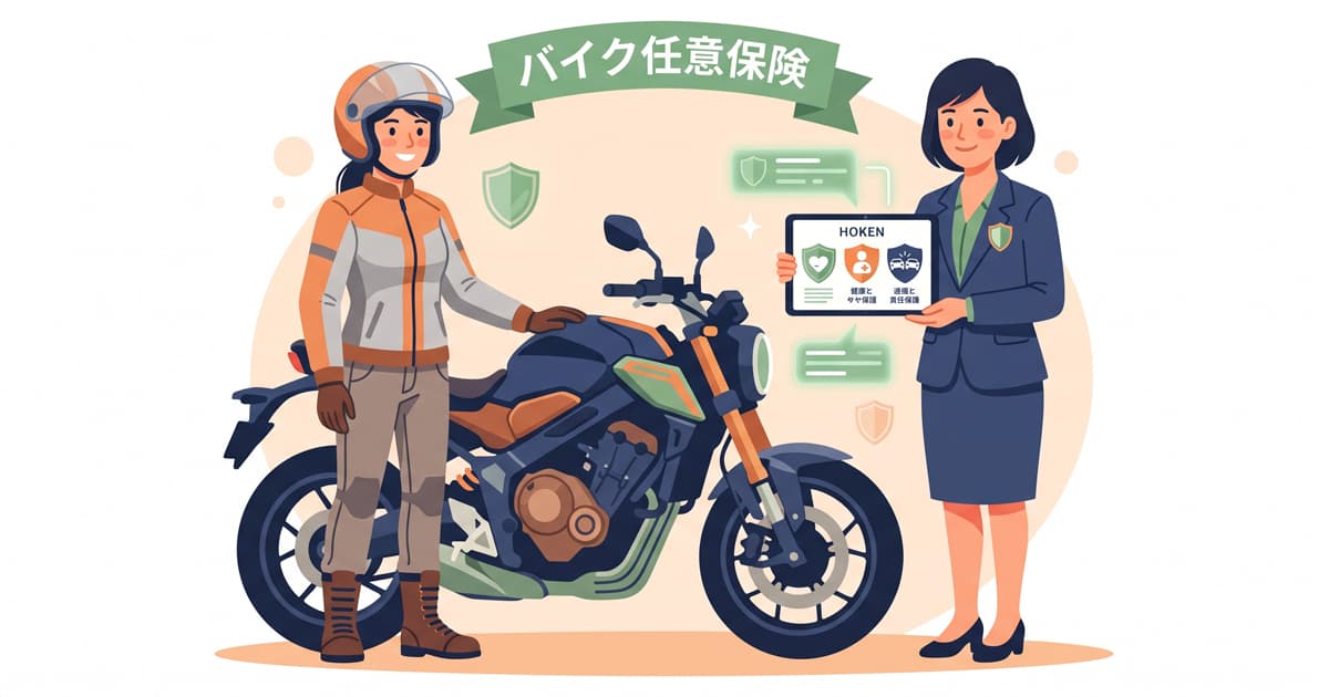 バイクの任意保険で確認したい補償