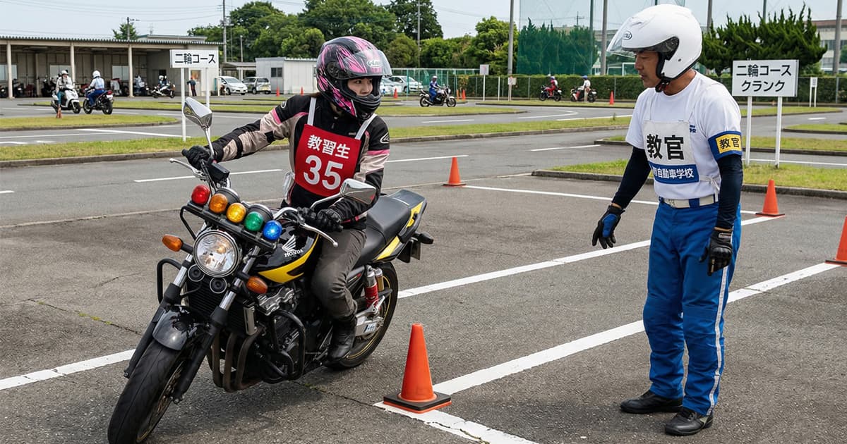 クランクは道幅2mの狭いコースを直角に曲がるコースです