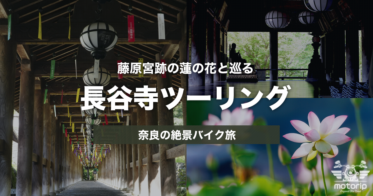 長谷寺ツーリング｜藤原宮跡の蓮の花と巡る奈良の絶景バイク旅