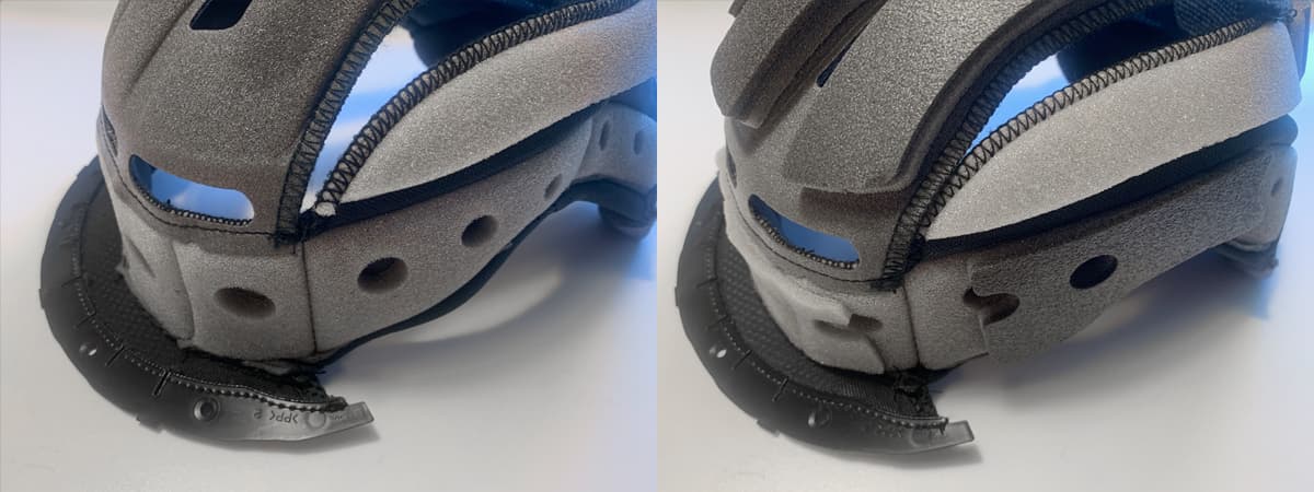 SHOEI PFS｜専用パッドで内装を調整