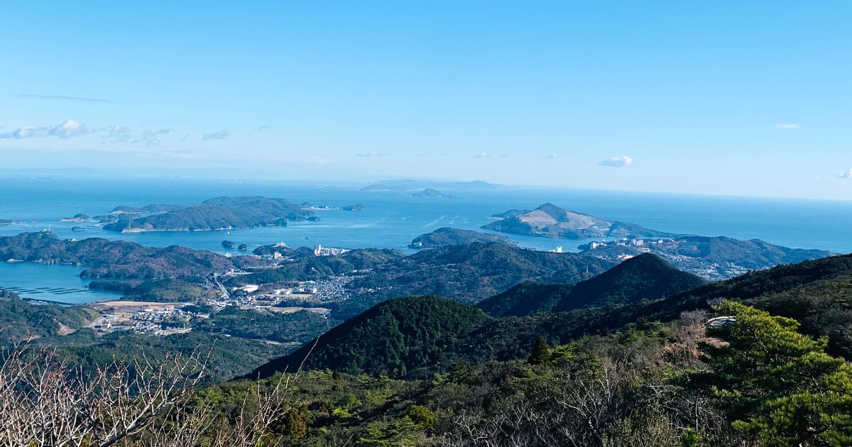 伊勢志摩スカイライン「朝熊山頂展望台」からの眺望