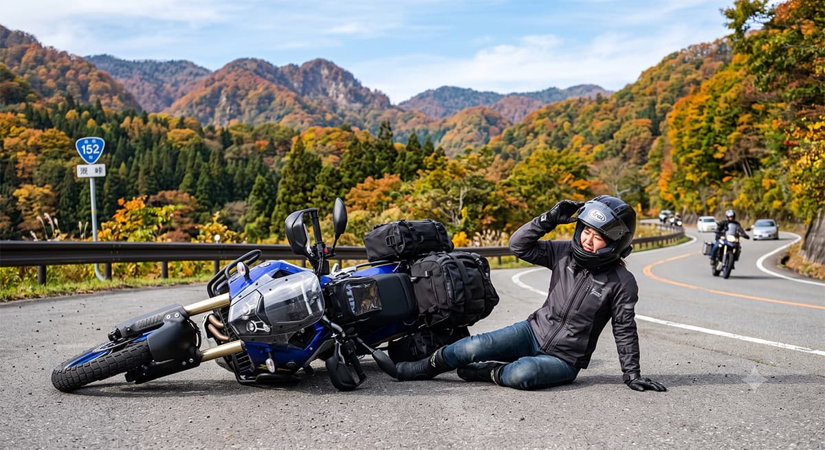 立ちゴケしたら、まずバイクの状態確認をしよう