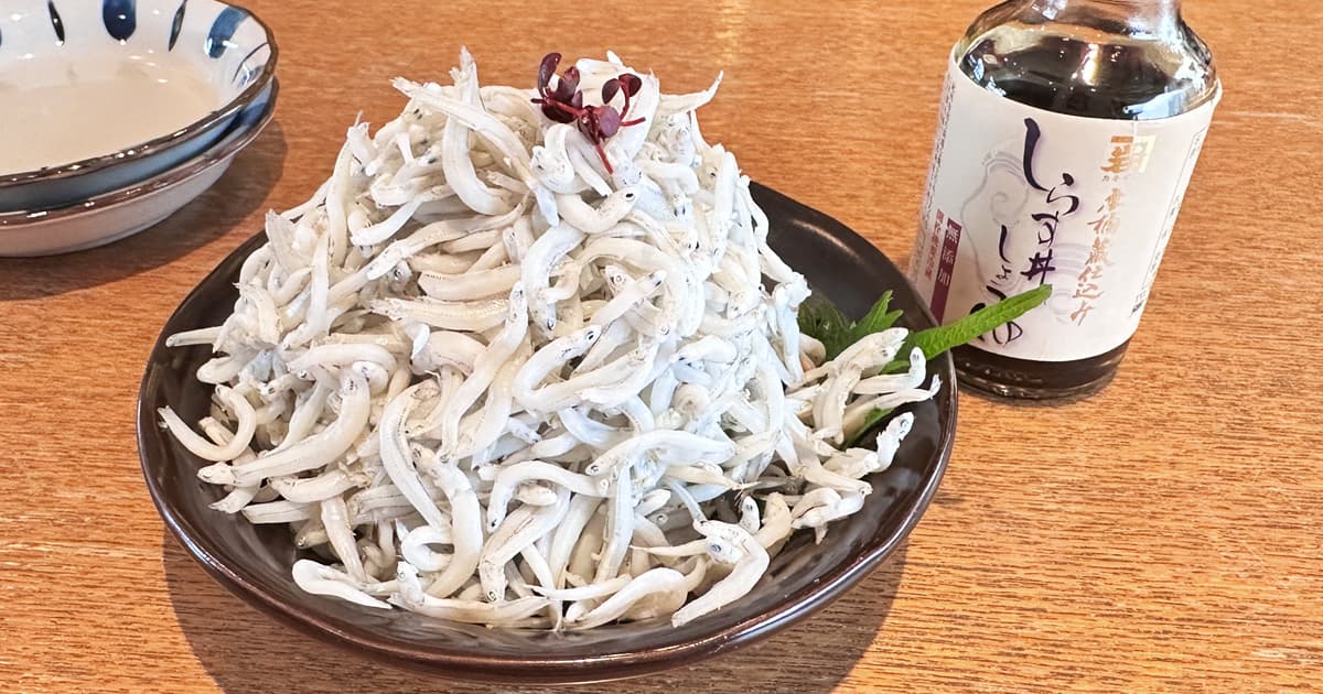 しらす屋ゆあさ湾則種の釜揚げしらす