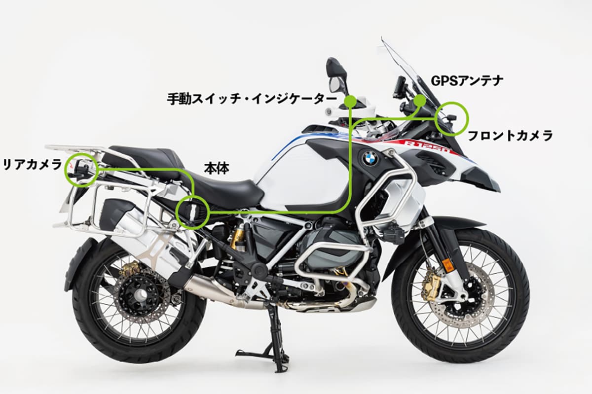 バイクにドライブレコーダーを取り付ける