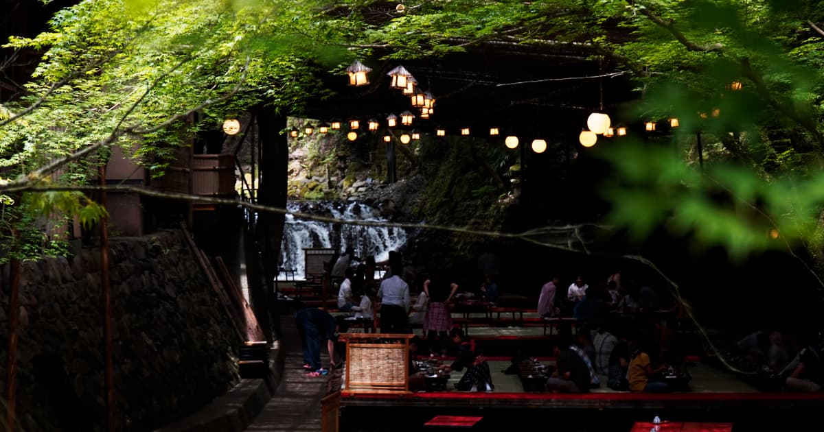 貴船神社近くの川床があるお店