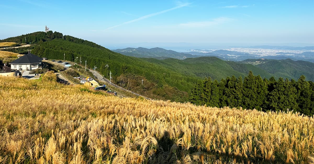 生石高原は和歌山県北部にある長峰山脈にある高原で、ススキの名所
