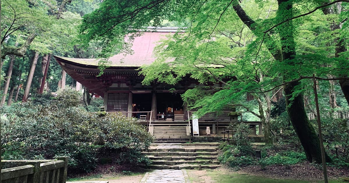 室生寺の魅力は、山あいに溶け込むような自然豊かな景色