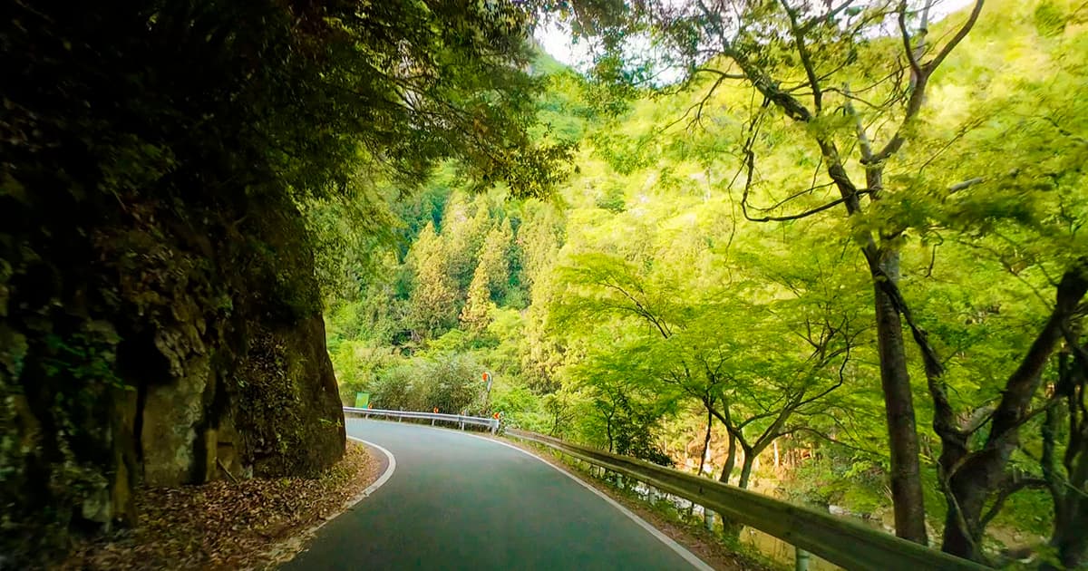 香落渓は紅葉のきれいな絶景ロード
