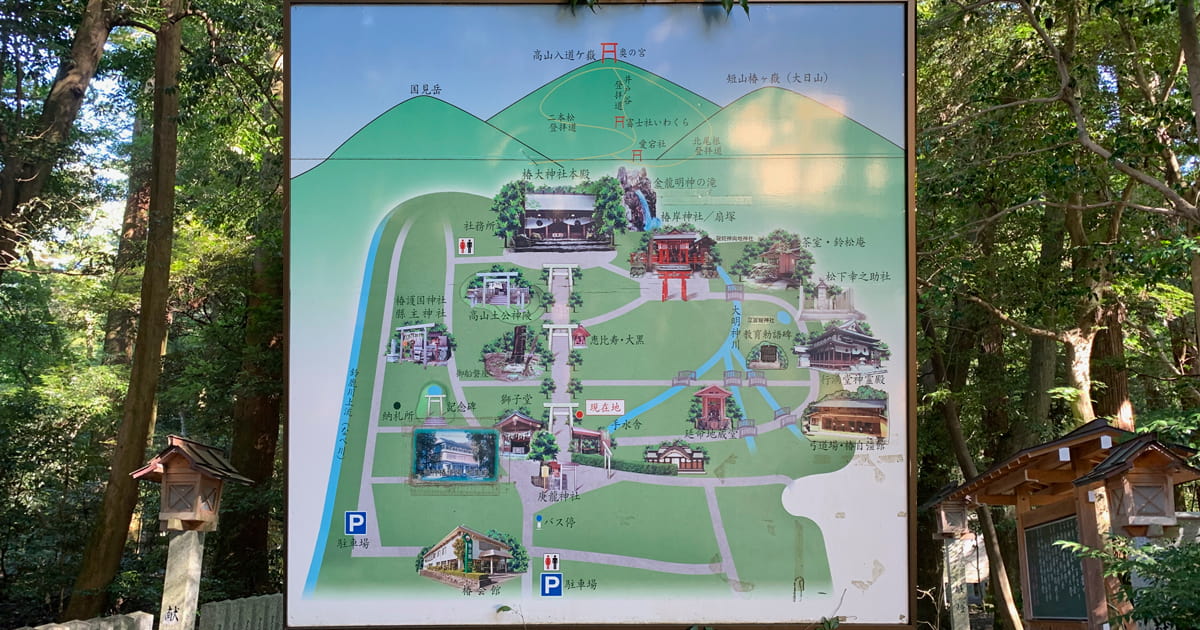 椿大神社 境内マップ