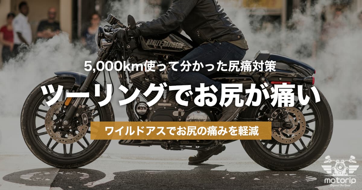 ツーリングでお尻が痛い！ワイルドアスを5,000km使った感想｜タンデムの尻痛対策